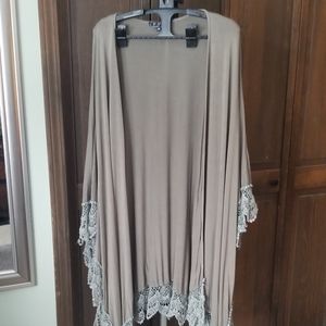 Olive Tunic Wrap Poncho Shawl Cardigan